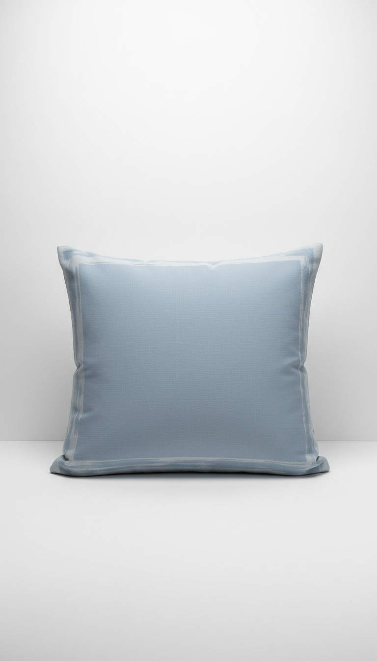 Cloud Blue Linen Pillow Cover