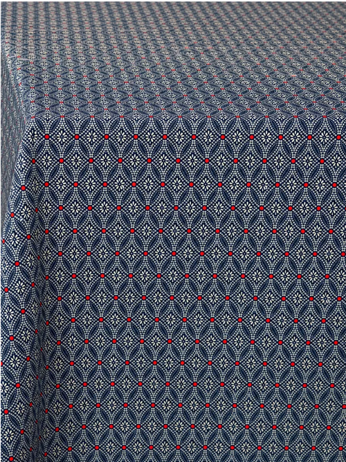 Indigo Floral Tablecloth